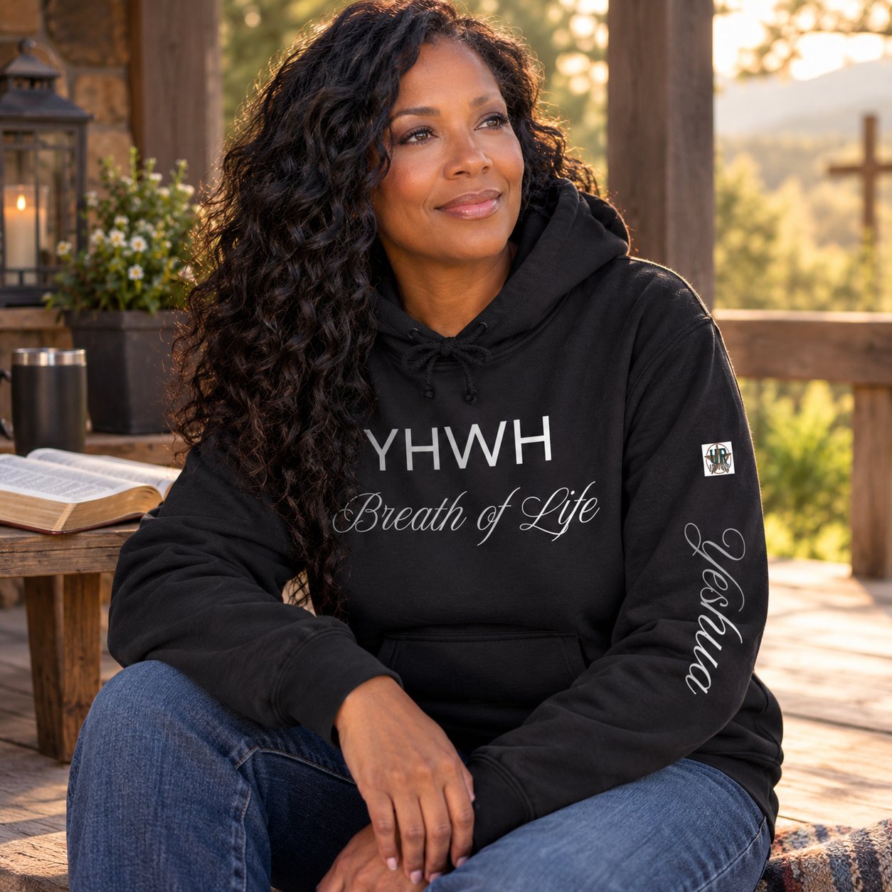 YHWH Breath of Life Christian Hoodie | Yeshua Faith Sweatshirt | Unisex Heavyweight Pullover - Image 6