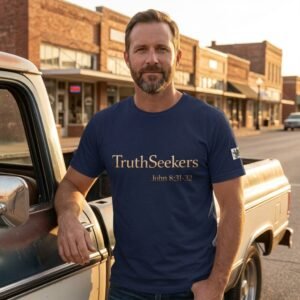 TruthSeekers Christian T-Shirt | John 8:31-32 Scripture Tee | Unisex Bella+Canvas 3001 | UR Worthy