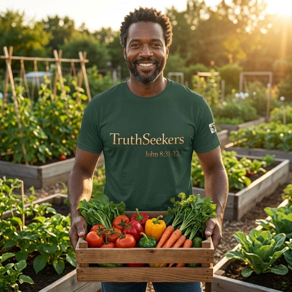TruthSeekers Christian T-Shirt | John 8:31-32 Scripture Tee | Unisex Bella+Canvas 3001 | UR Worthy - Image 2